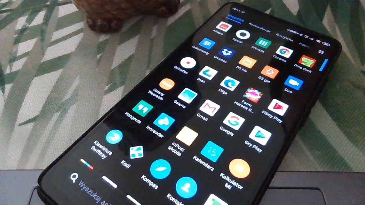 telefon android ekran główny szuflada aplikacji