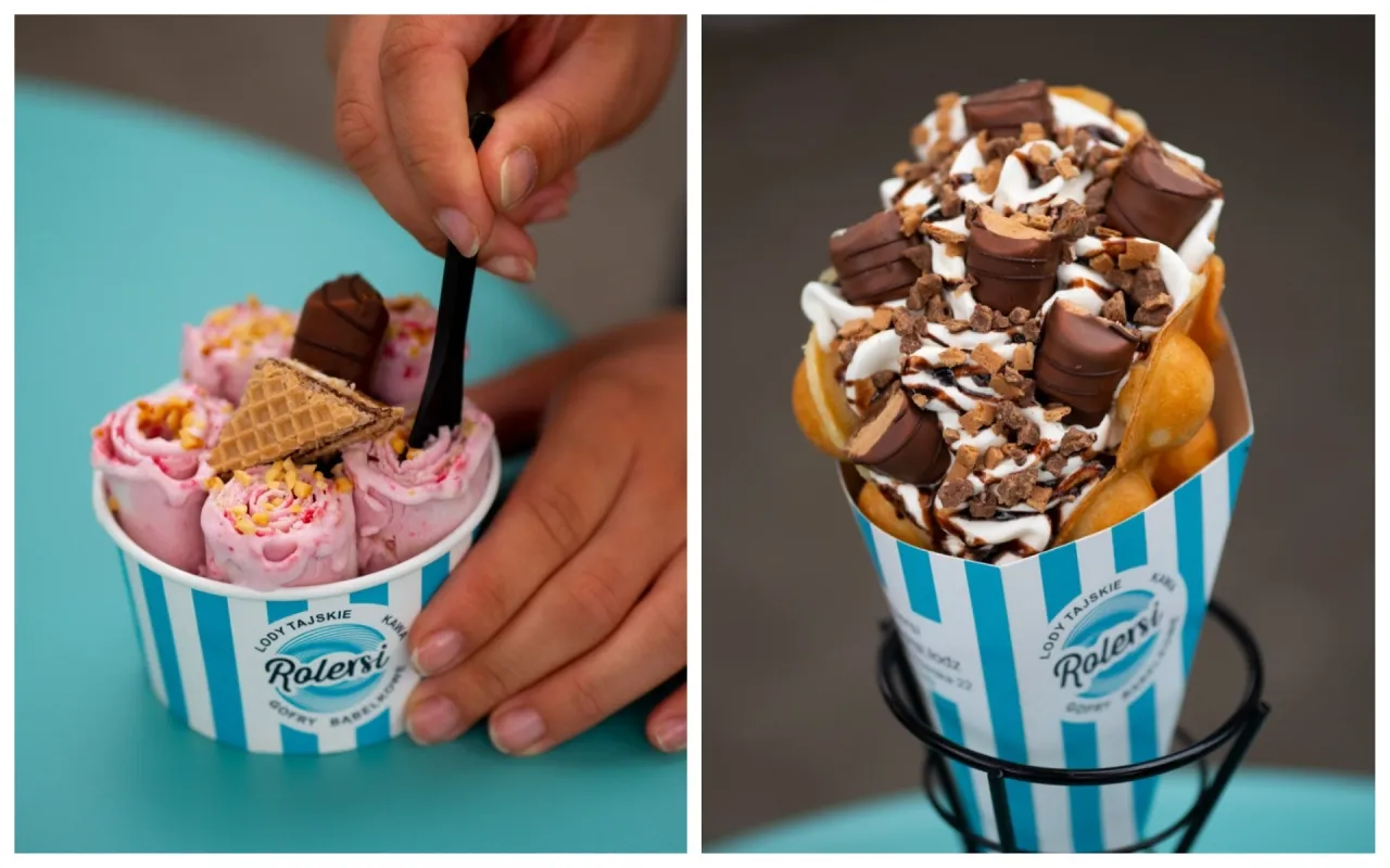 Rolowanie lod&oacute;w tajskich szpachelką