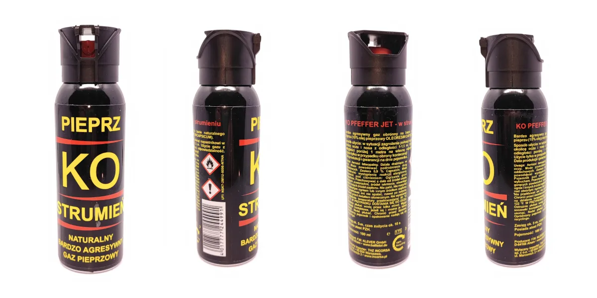 Gaz pieprzowy 100ml zabezpieczony bagaż rejestrowany