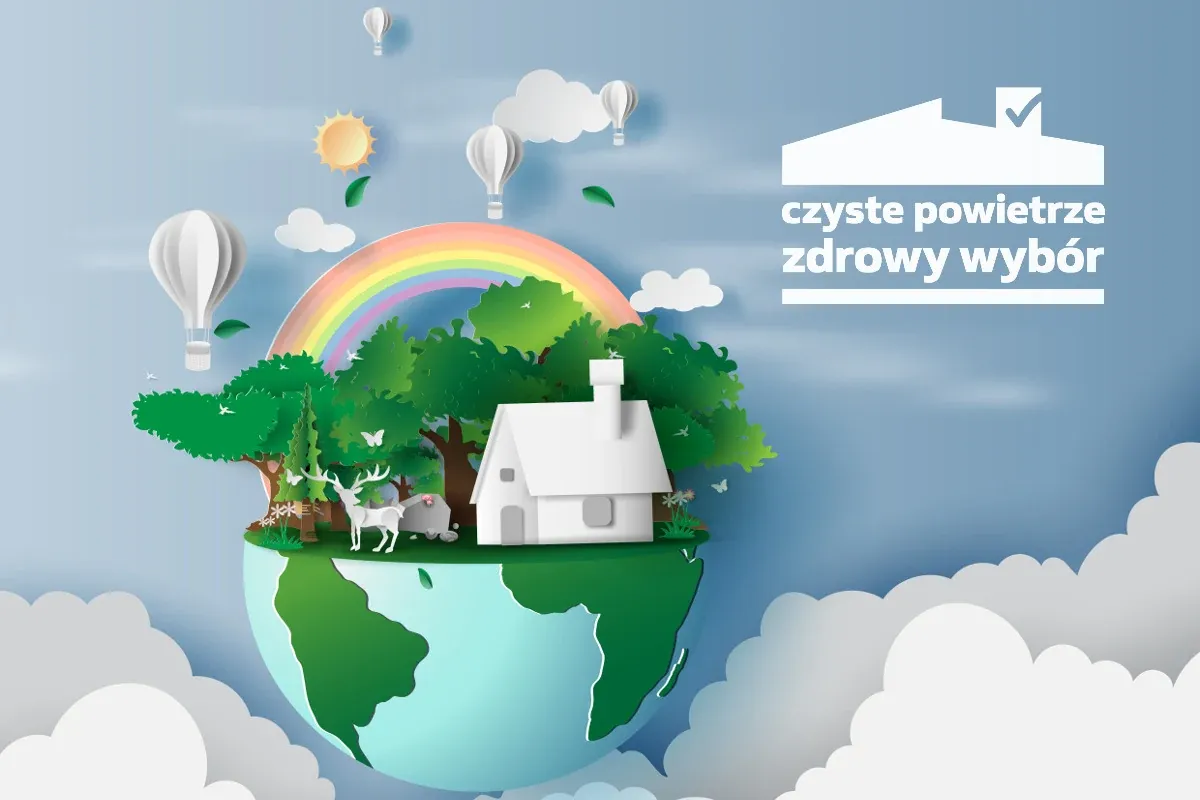 Program Czyste Powietrze logo, dofinansowanie do wymiany pieca