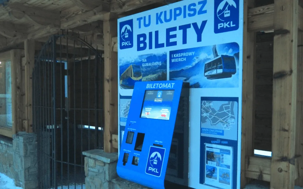 Zakup biletu kolejka Kasprowy Wierch online biletomat kasa