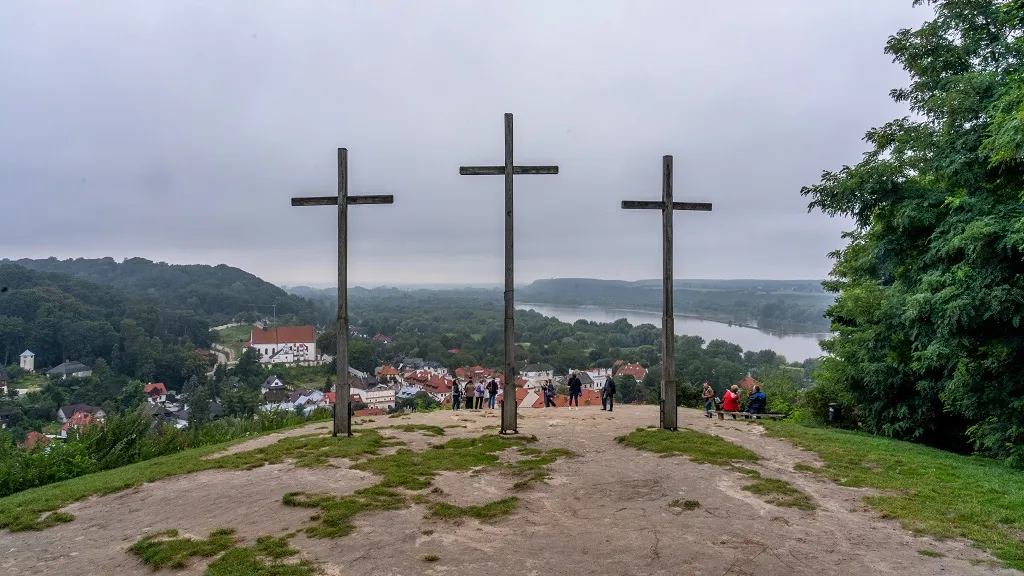 G&oacute;ra Trzech Krzyży Kazimierz Dolny widok szczyt