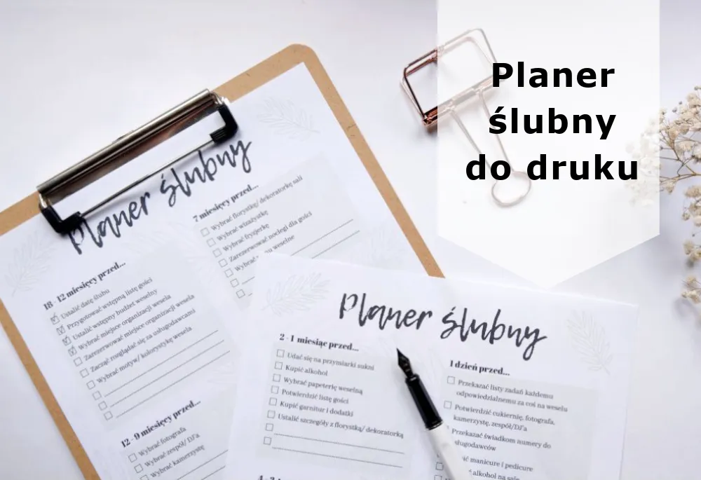 planowanie ślubu harmonogram