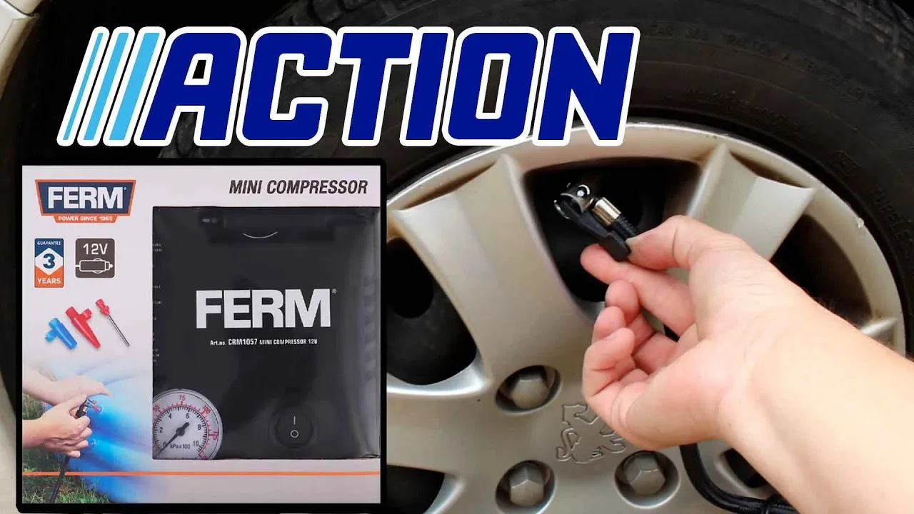 gonfleur pneu voiture action 12v