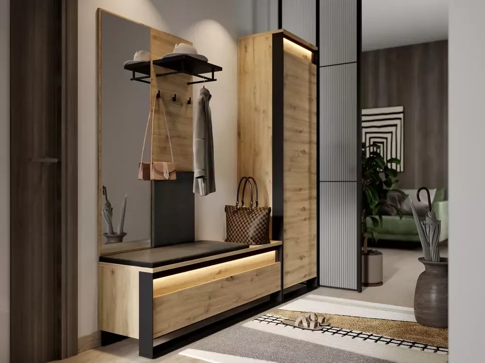 Nowoczesne meble do przedpokoju 2026, trendy wnętrzarskie przedpok&oacute;j