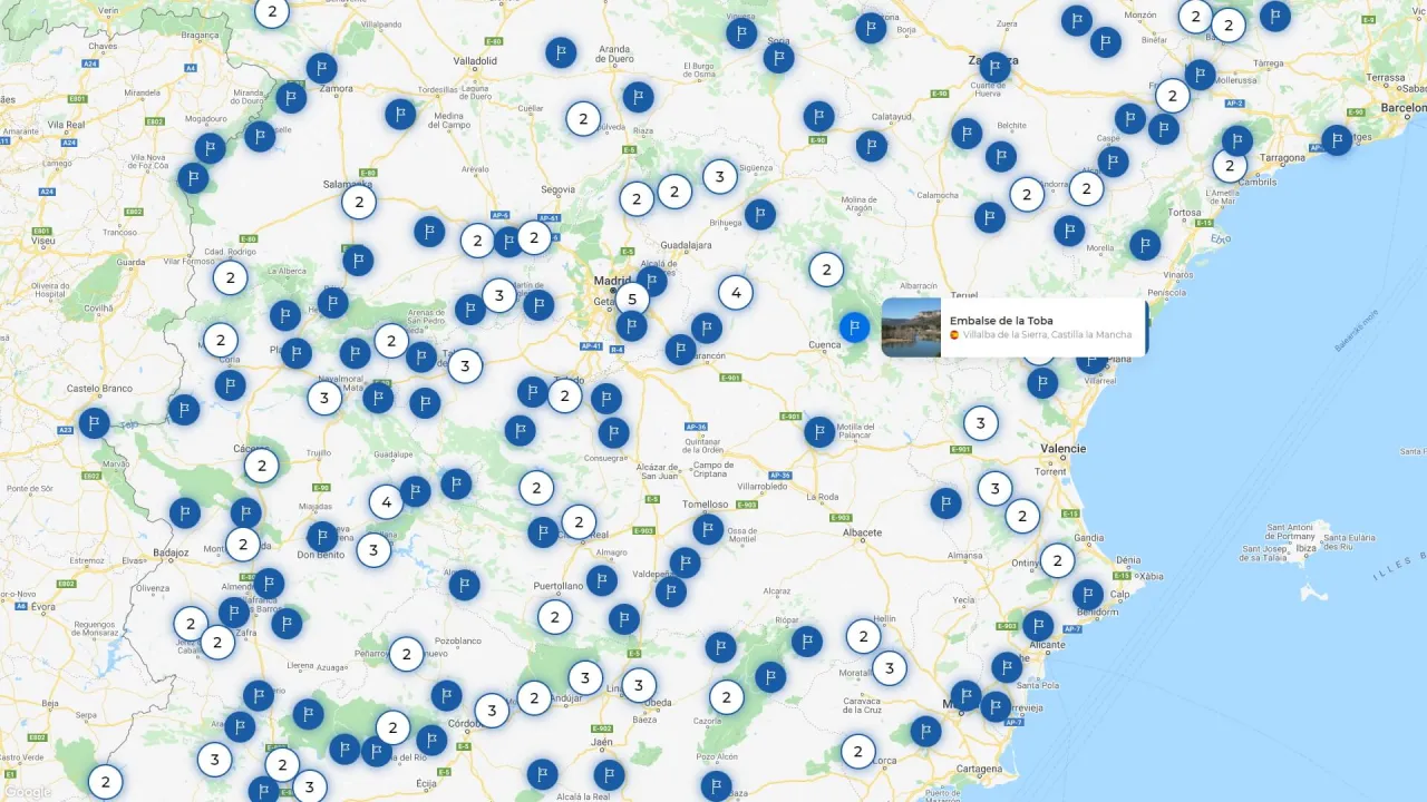 Mapa satelitarna starorzecza wędkowanie