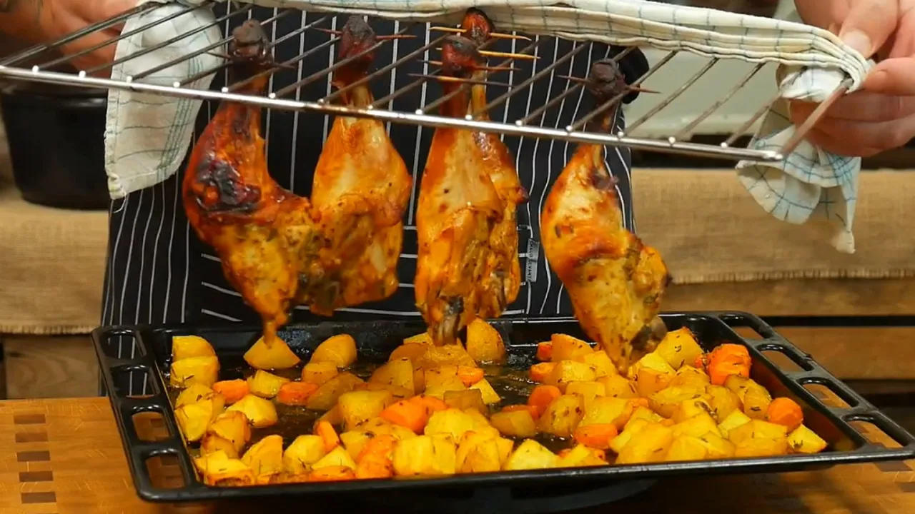 pałeczki kurczaka pieczone na kratce