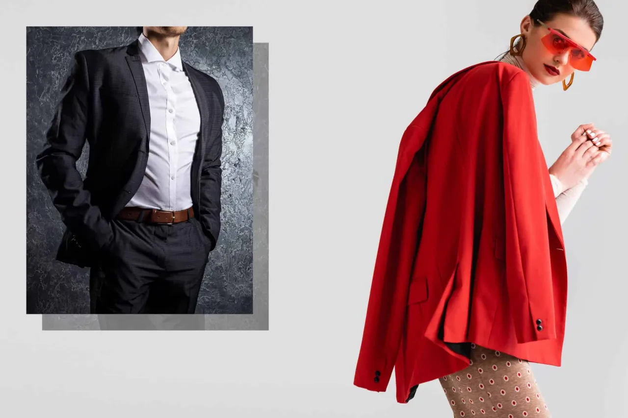 przykłady tkanin na garnitur ślubny len wełna bawełna