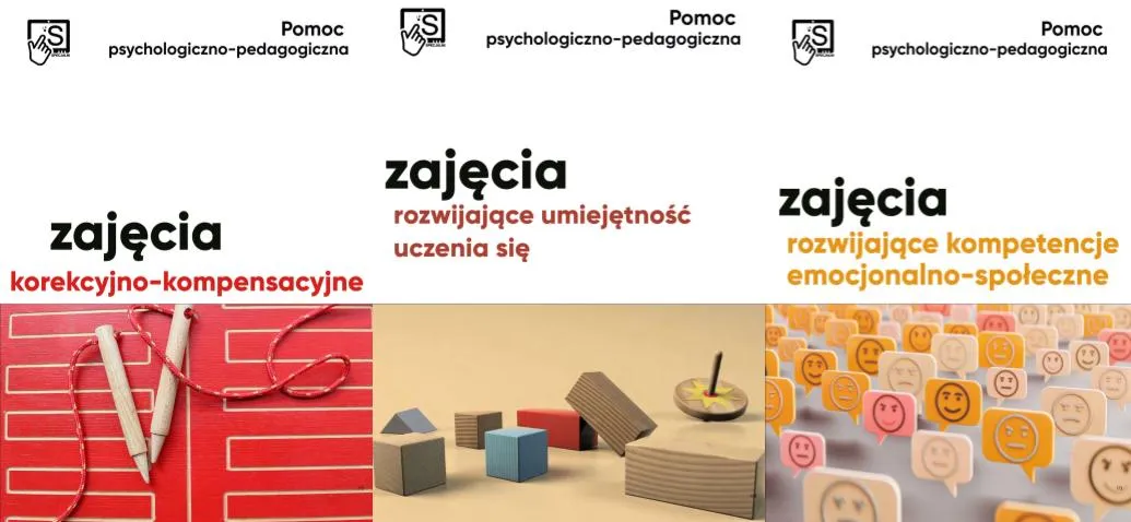 różne rodzaje zajęć psychologiczno-pedagogicznych w przedszkolu