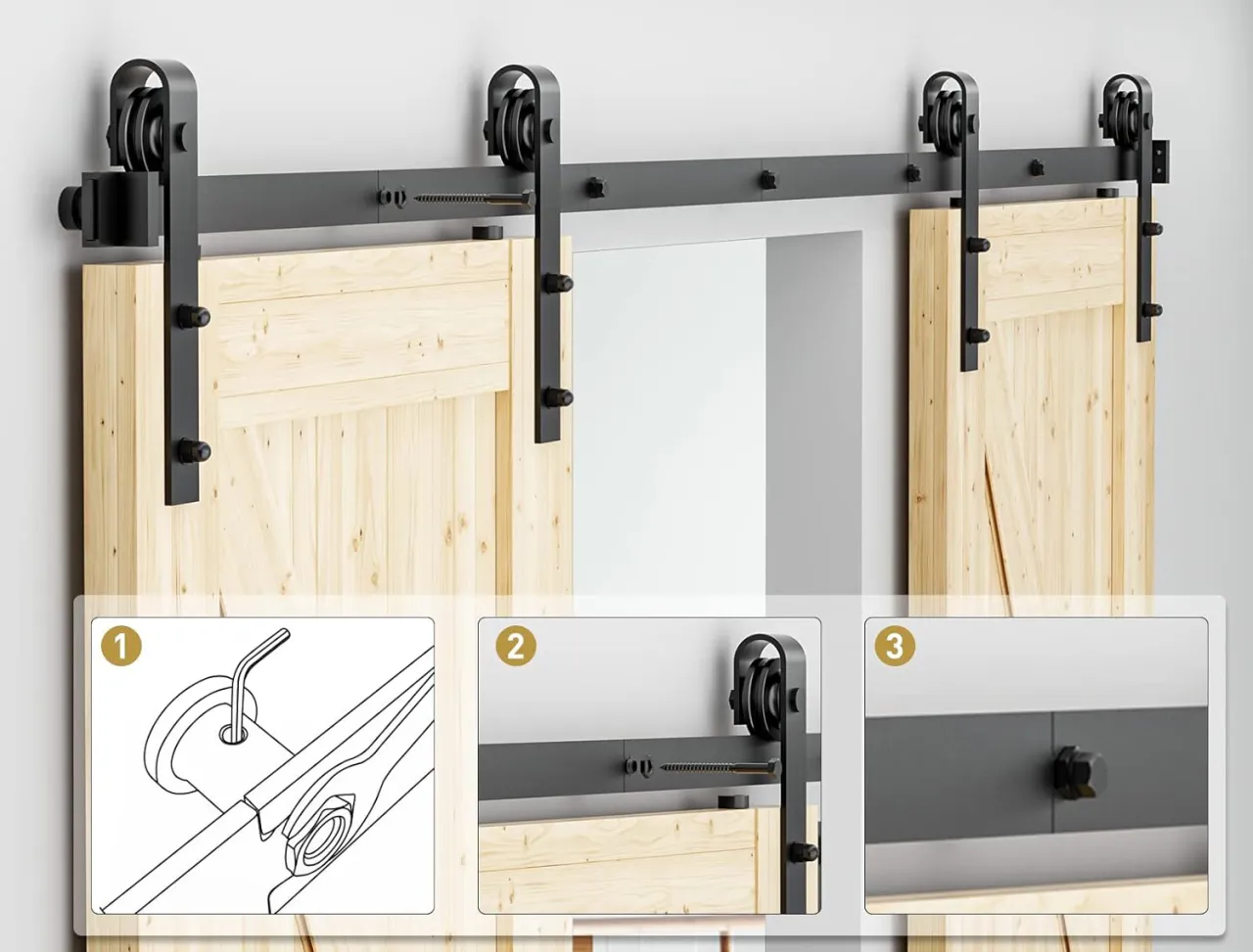 drzwi stajenne barn door inspiracje wnętrz