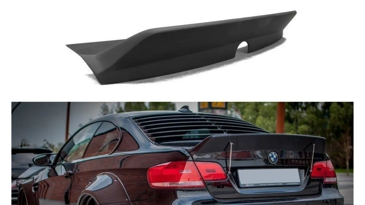 BMW E92 spoiler M3 vs CSL ducktail por&oacute;wnanie