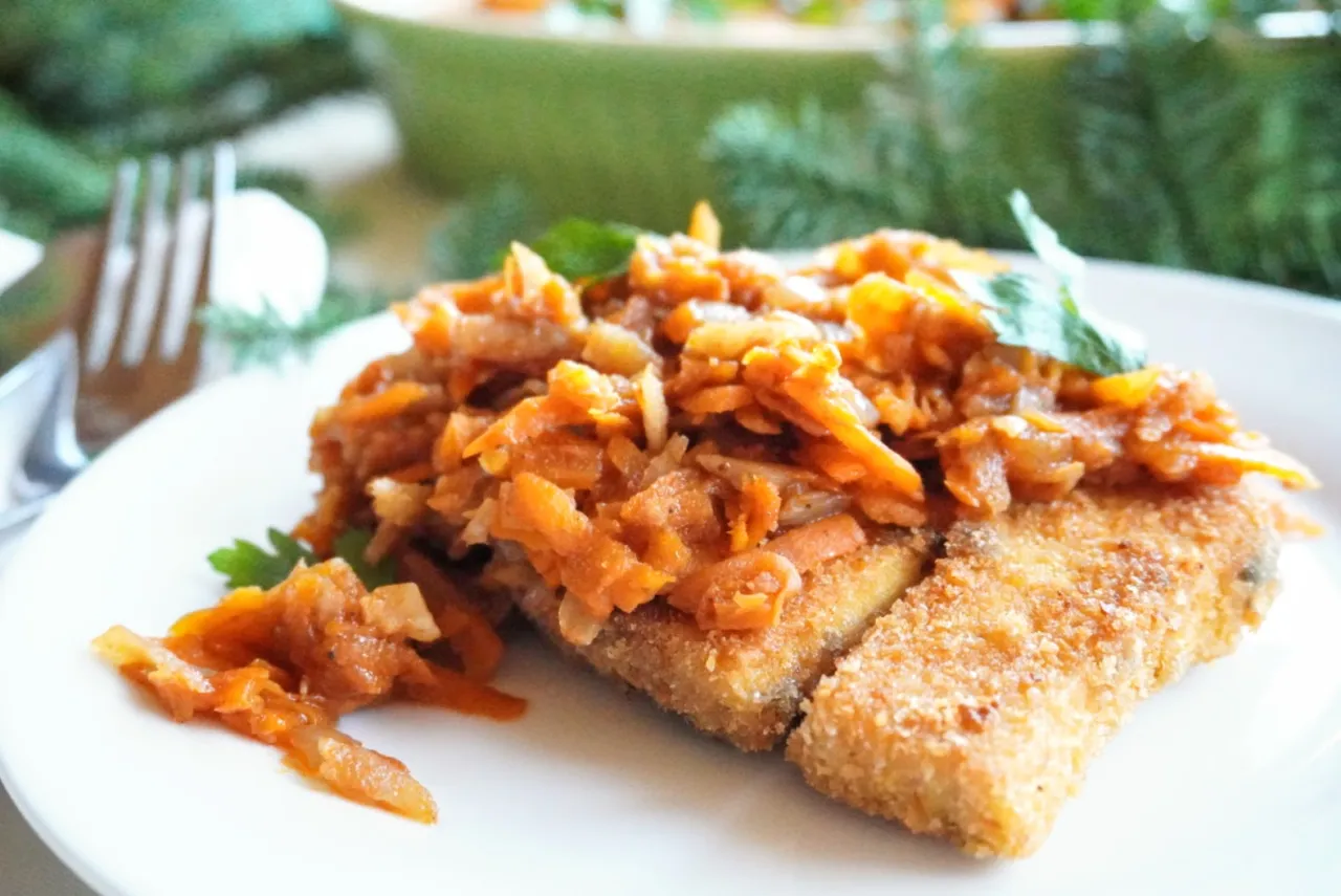 Świąteczny obiad wegetariański lub rybny