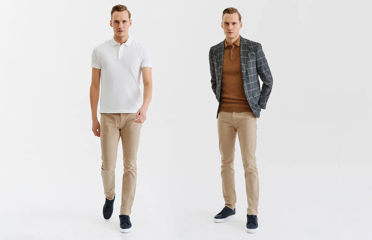 męskie stylizacje premium casual