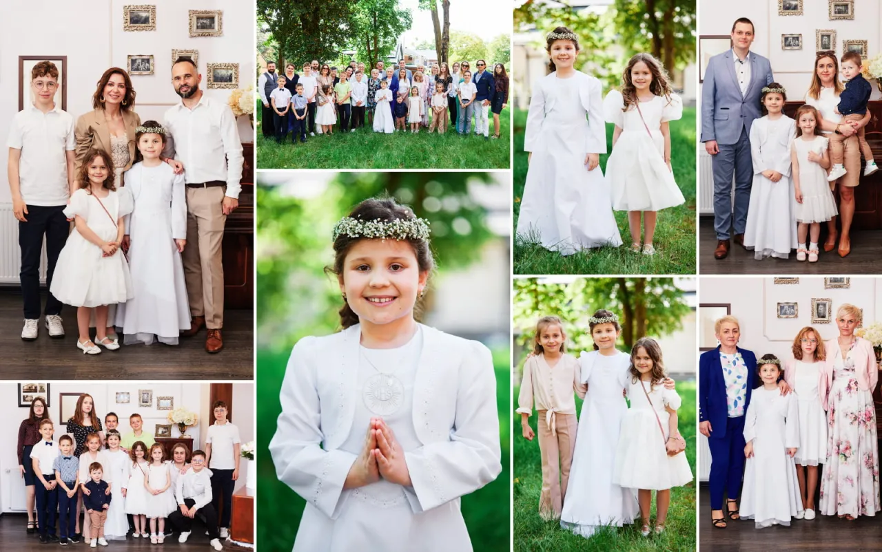 fotograf na komunię zdjęcia reportaż plener grupowe