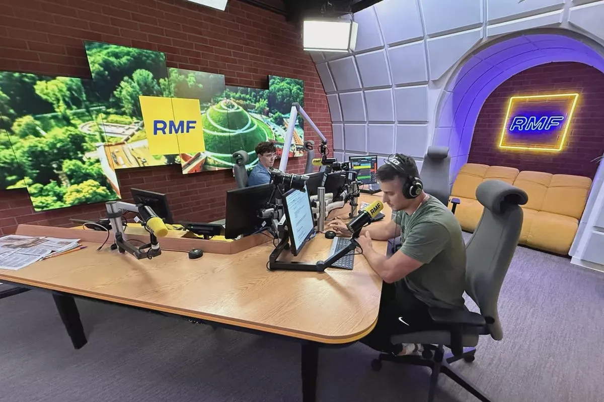 Studio radiowe RMF FM od kulis