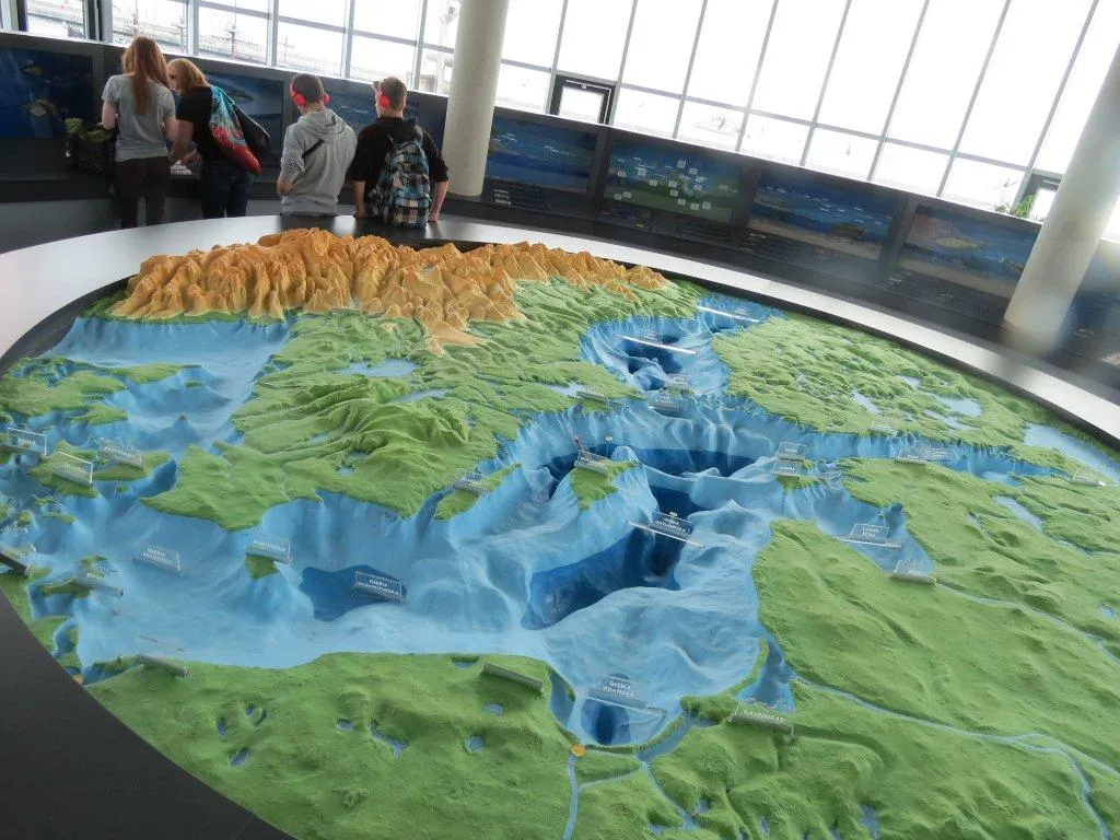 Rzeźba dna Bałtyku mapa