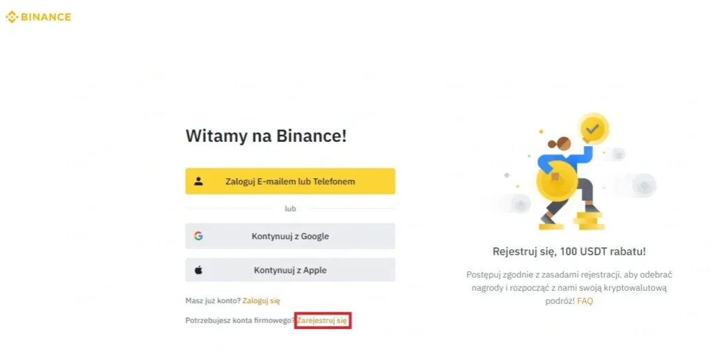 proces rejestracji i weryfikacji konta Binance krok po kroku