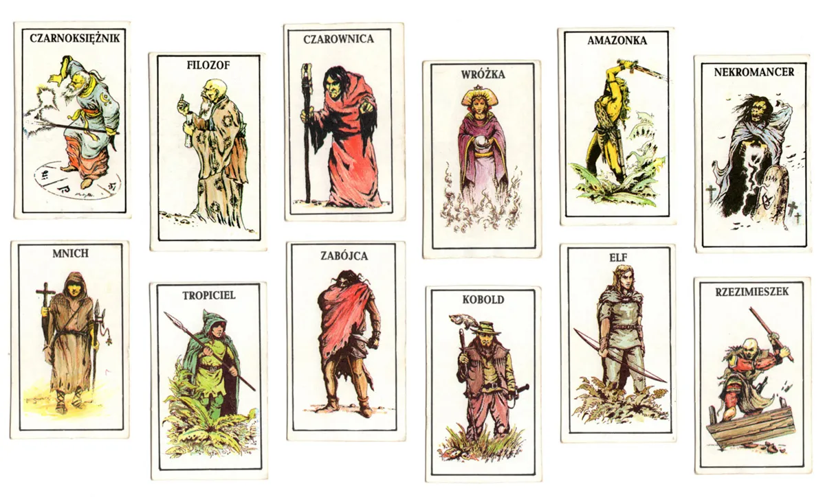 Talisman Magia i Miecz postacie podstawowe