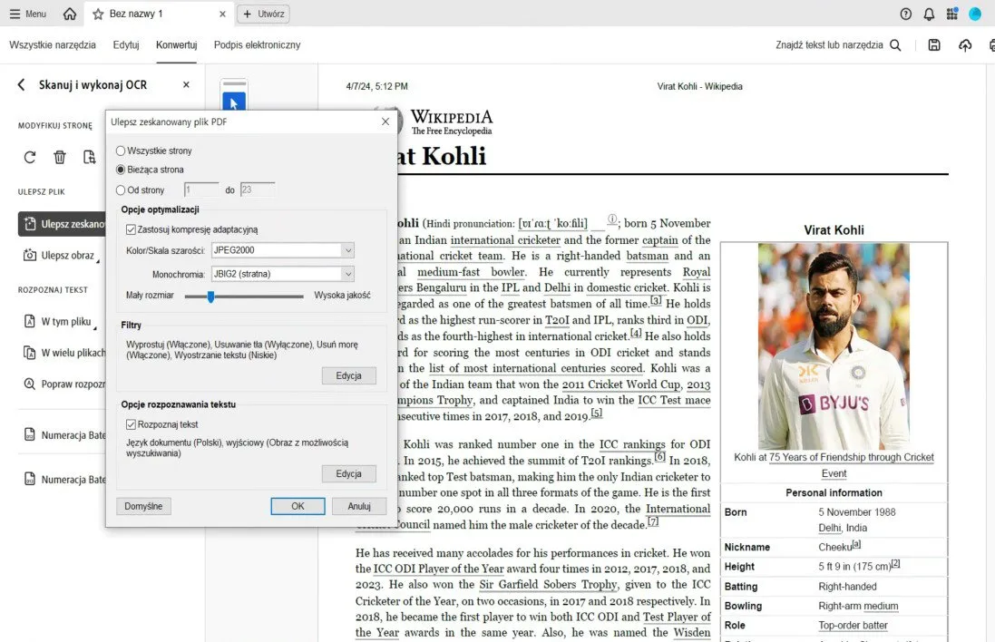 Jak poprawić jakość PDF ze zdjęć