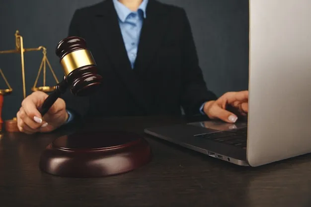 Pracownik w biurze podpisujący dokumenty z prawnikiem