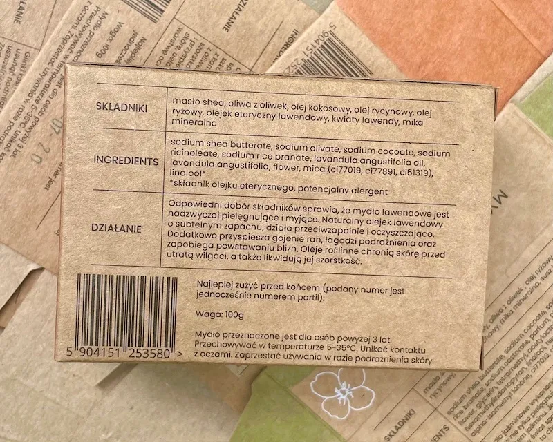 etykieta hydrolatu skład INCI