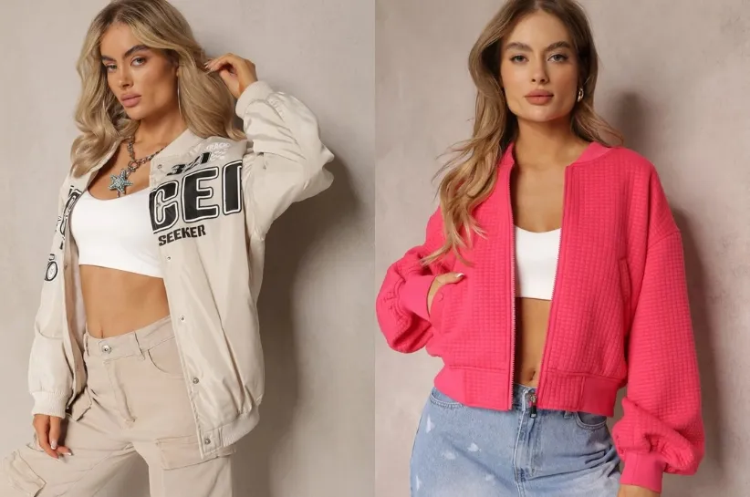 Modne fasony kurtek bomberek