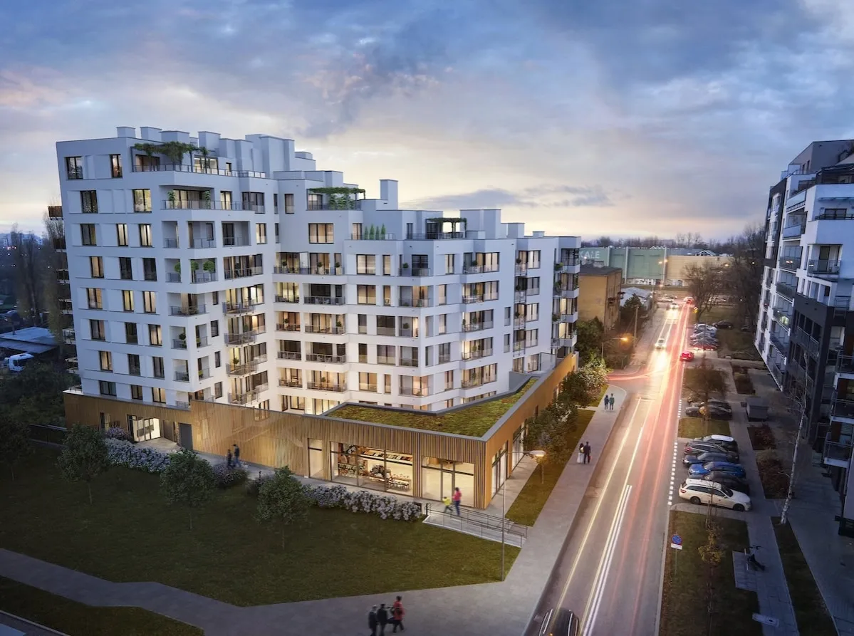 nowoczesne osiedle deweloperskie, smart home budownictwo