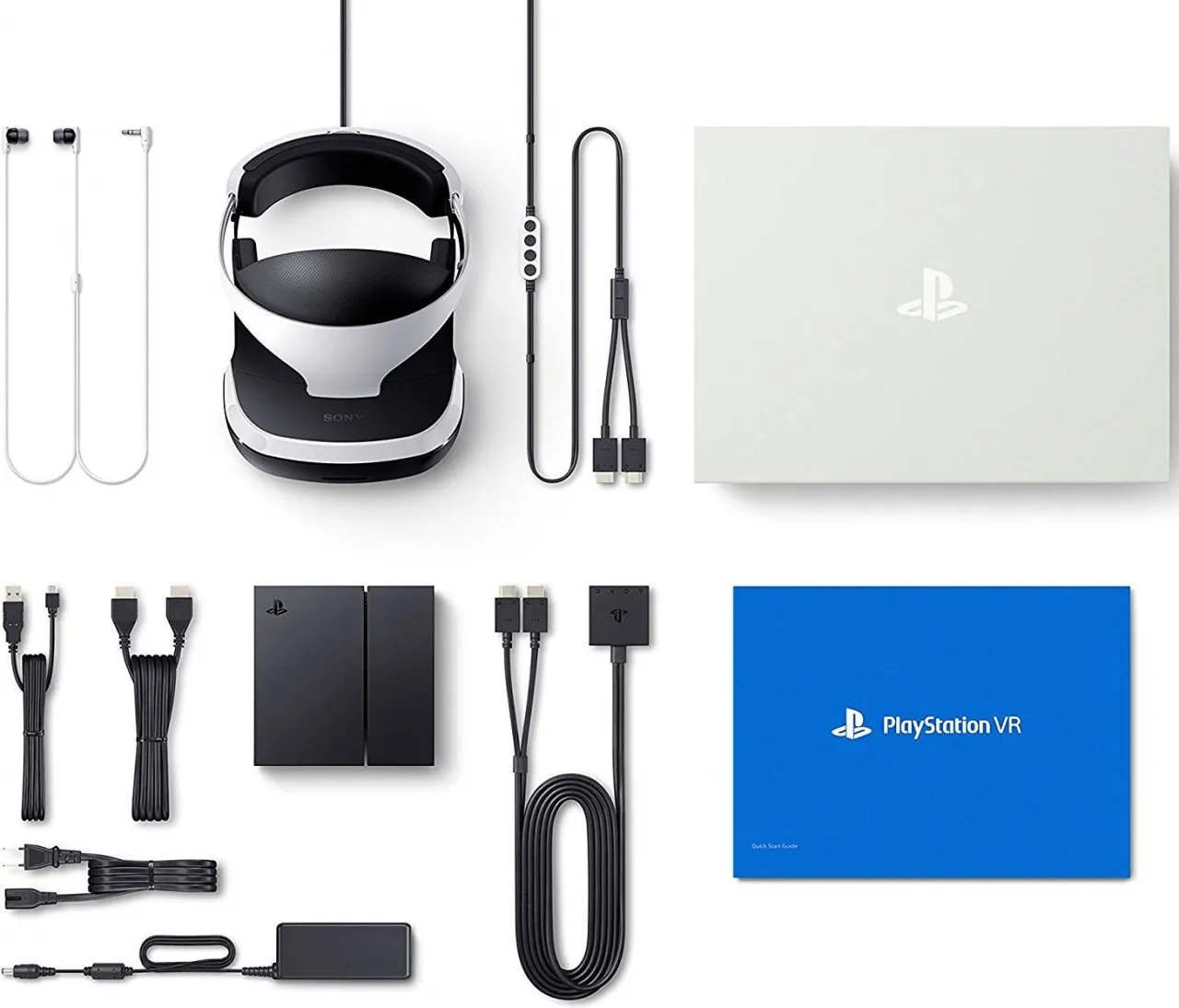 Zestaw PlayStation VR wszystkie komponenty