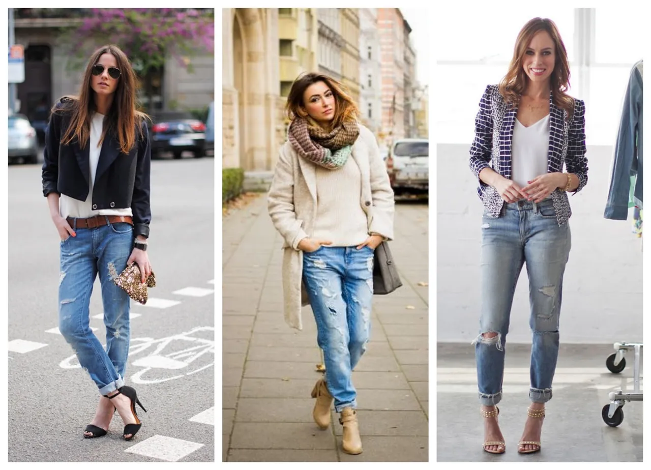 stylizacje casualowe spodnie boyfriend