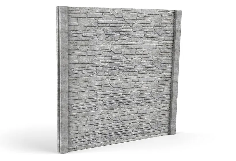 ogrodzenie betonowe wzory bloczki łupane