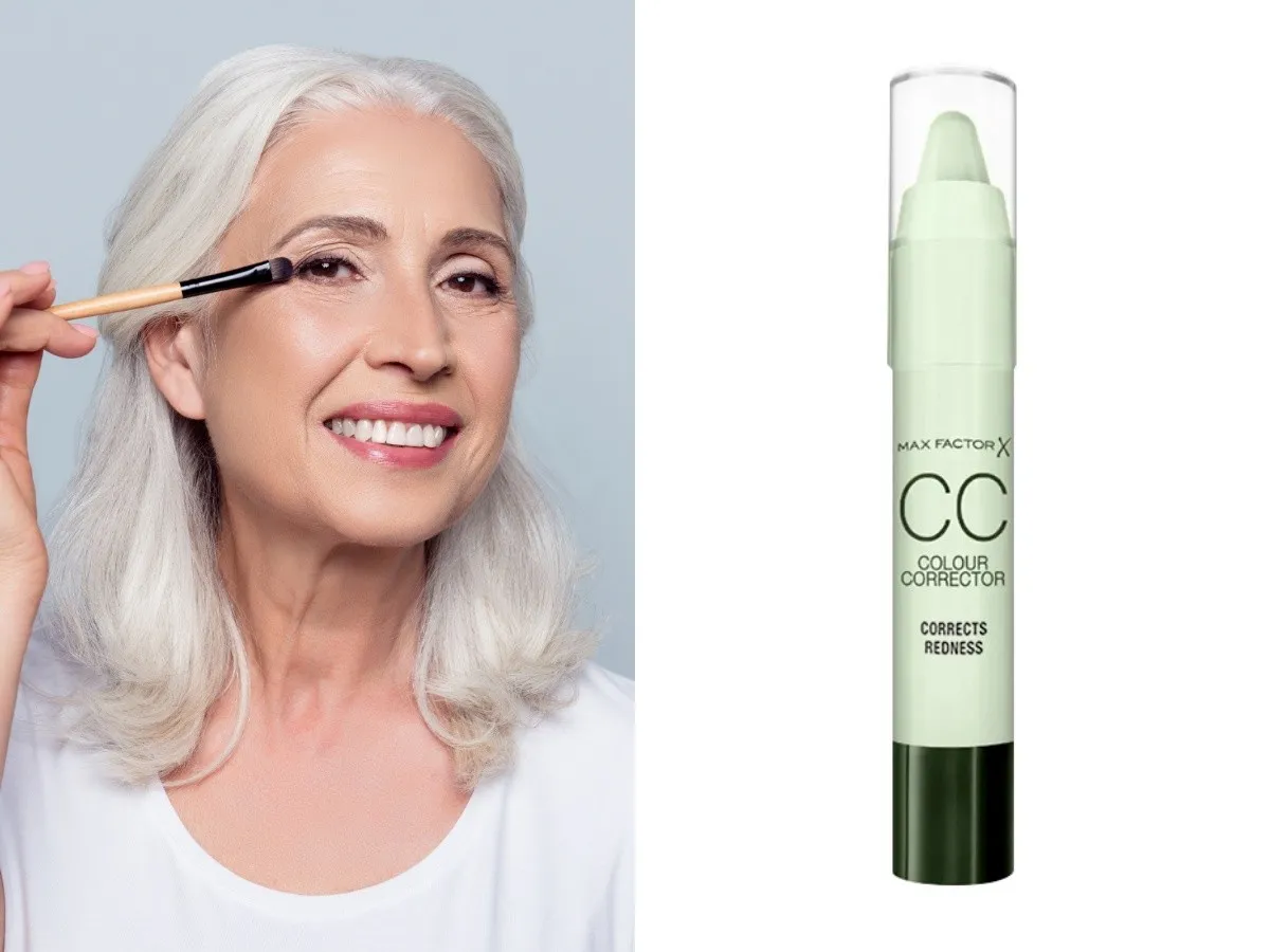 zielony korektor na zaczerwienienia