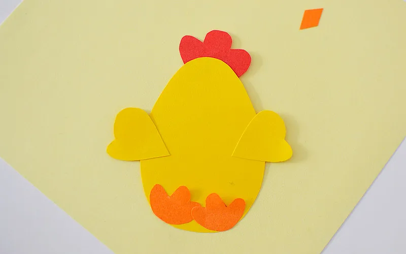 proste kurczaki z papieru dla dzieci