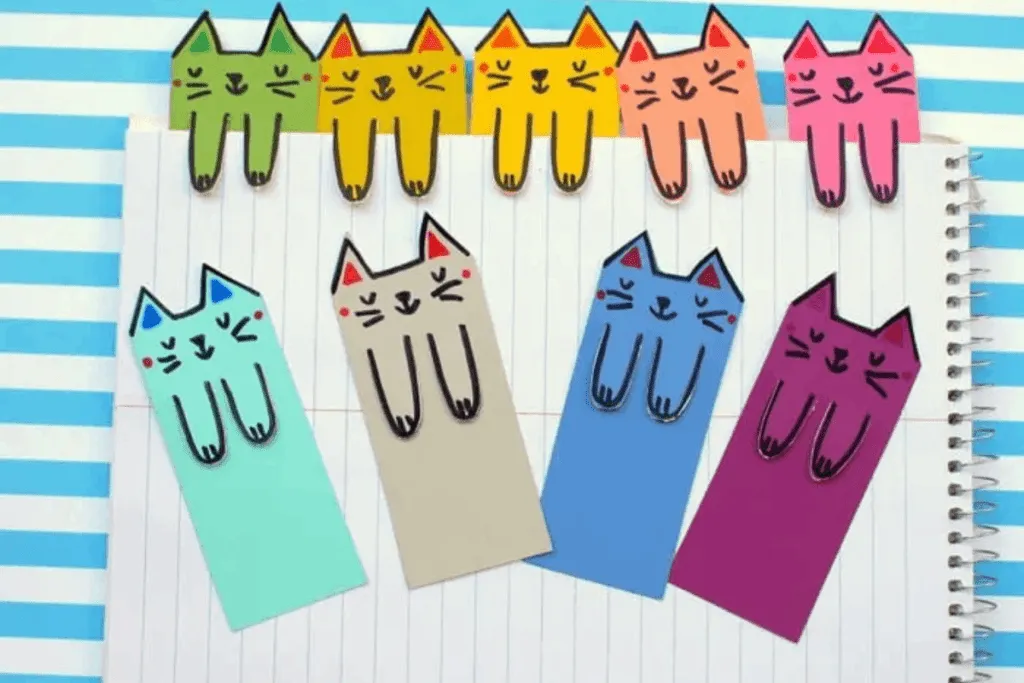 r&oacute;żne proste papierowe zakładki do książek