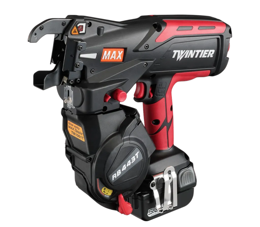 wiązarka do zbrojeń w akcji