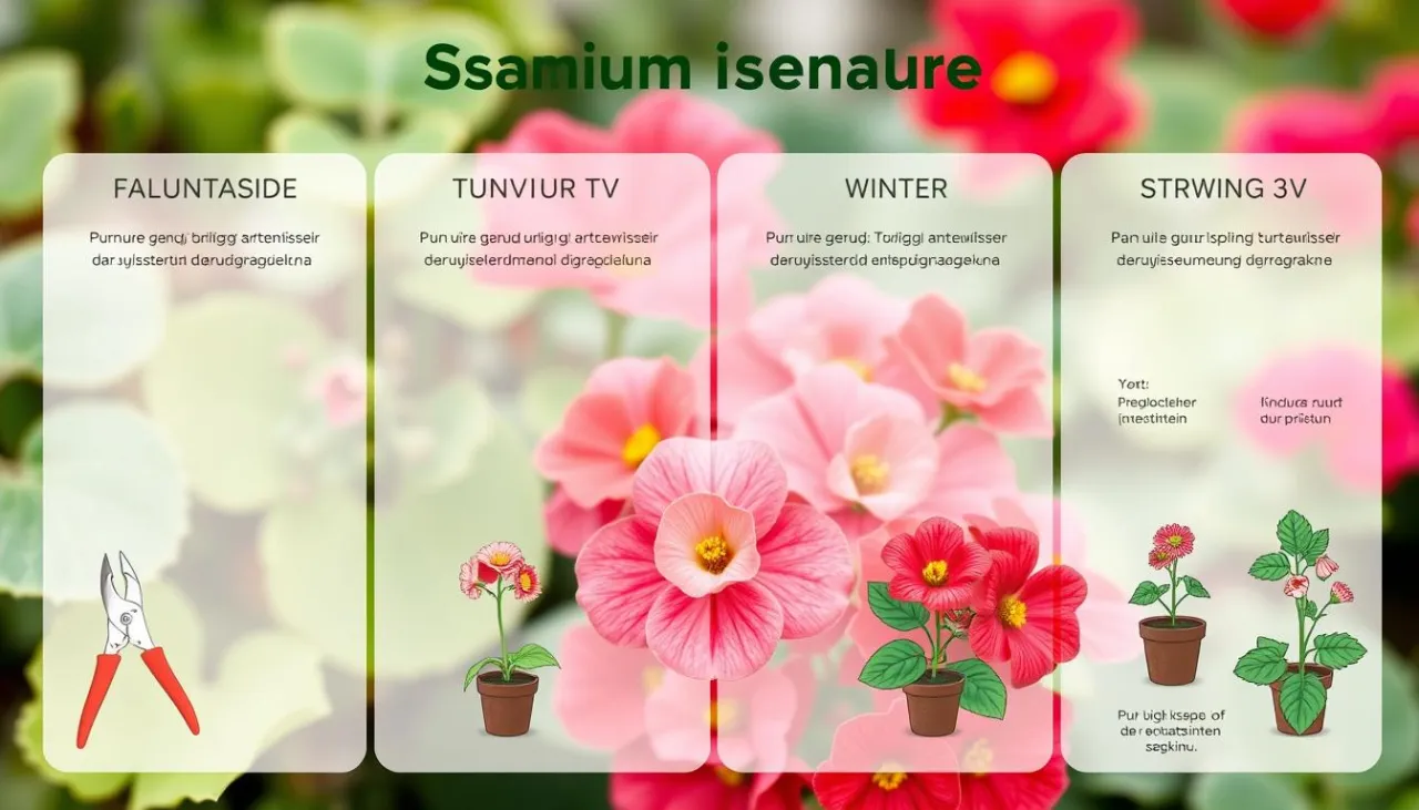 Pielęgnacja pelargonii w różnych porach roku