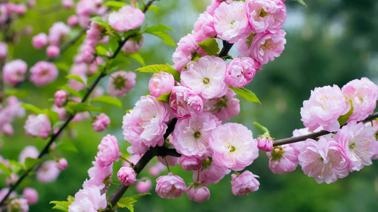 migdałek tr&oacute;jłapowy kwitnienie