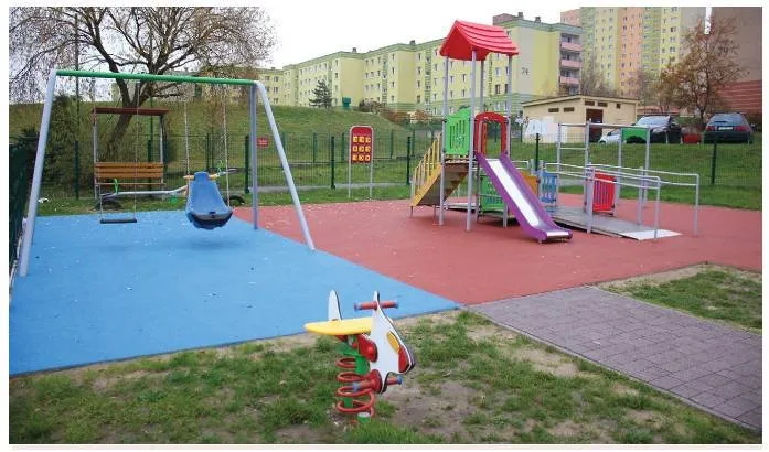 bezpieczny plac zabaw kotwienie