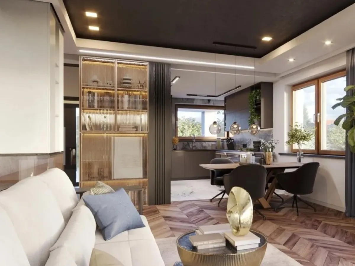 przykłady wykończenia mieszkania standard budżetowy średni premium