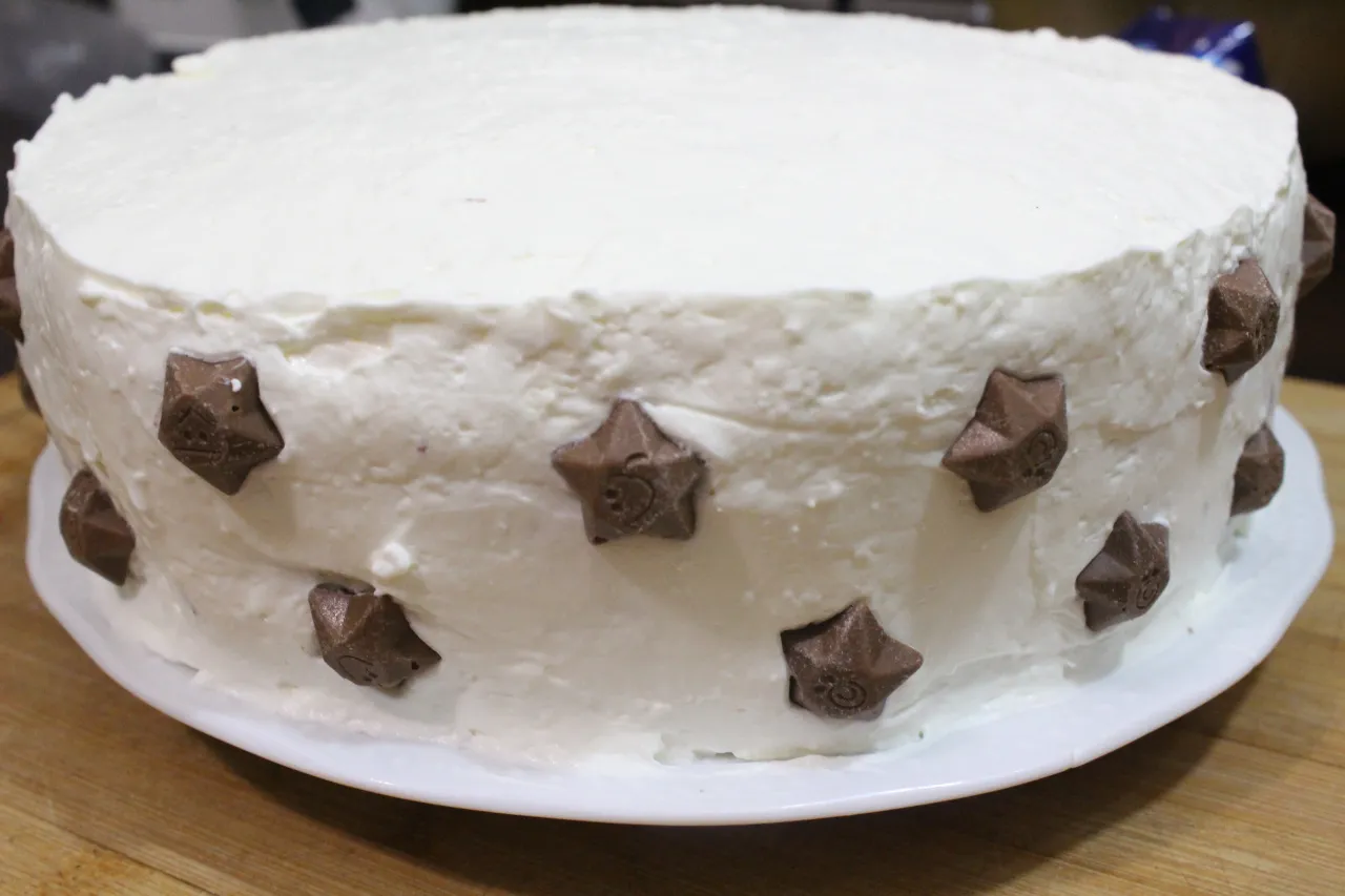 tynk milky way na torcie