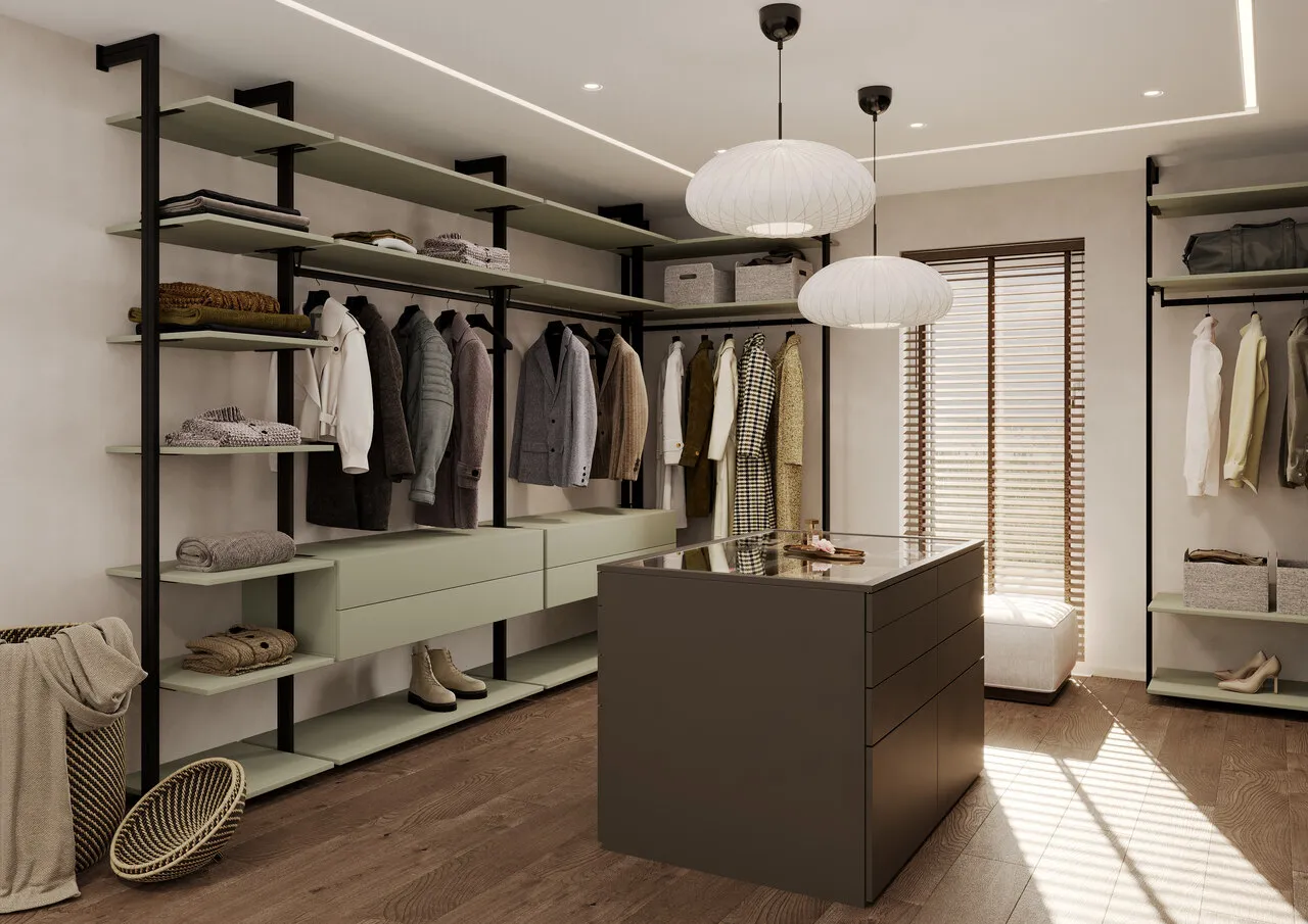 garderoba za łóżkiem inspiracje