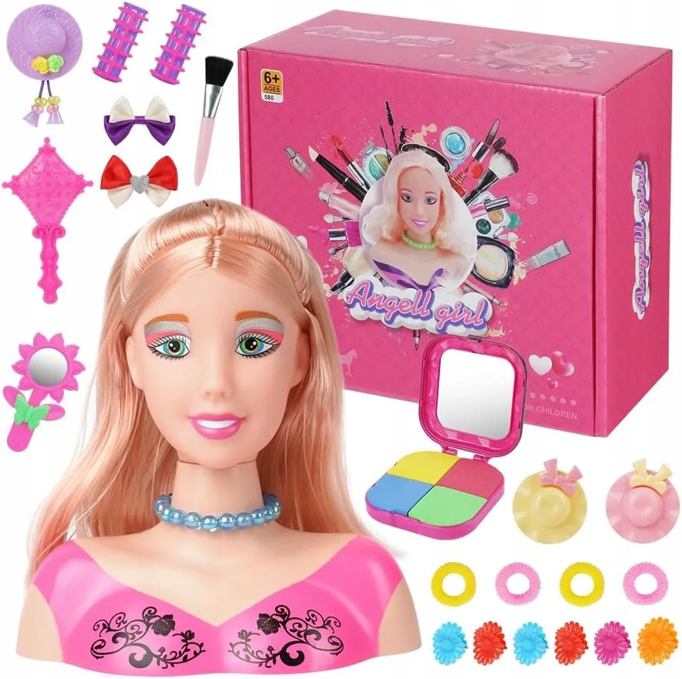 Głowa lalki do czesania i makijażu dla dzieci