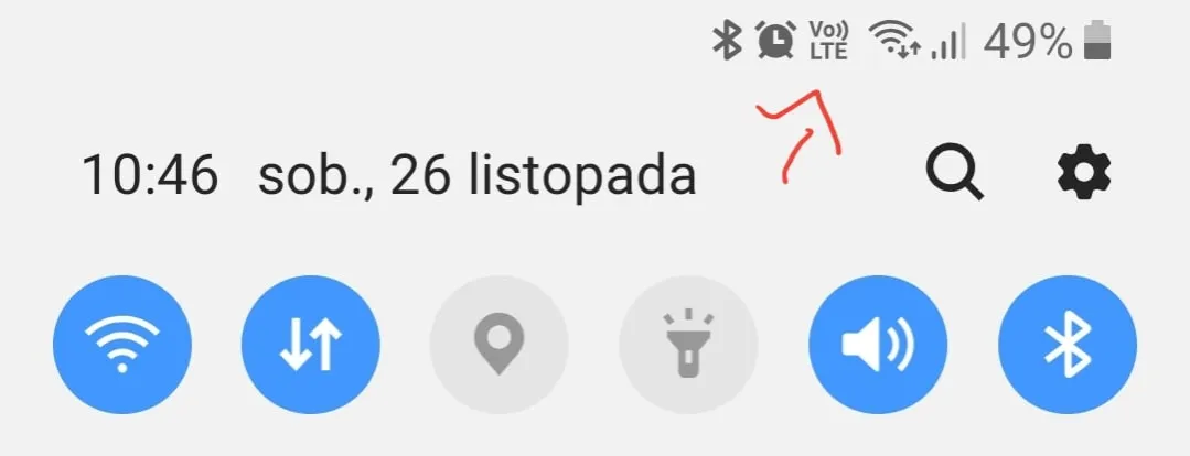 VoLTE ikona telefon z 4G