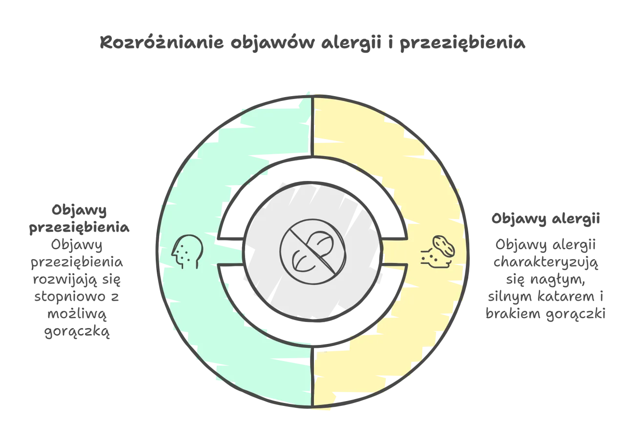 Alergia a przeziębienie różnice