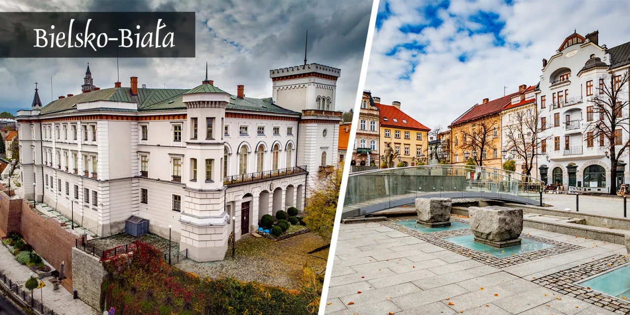 Rynek w Bielsku-Białej, widok ogólny