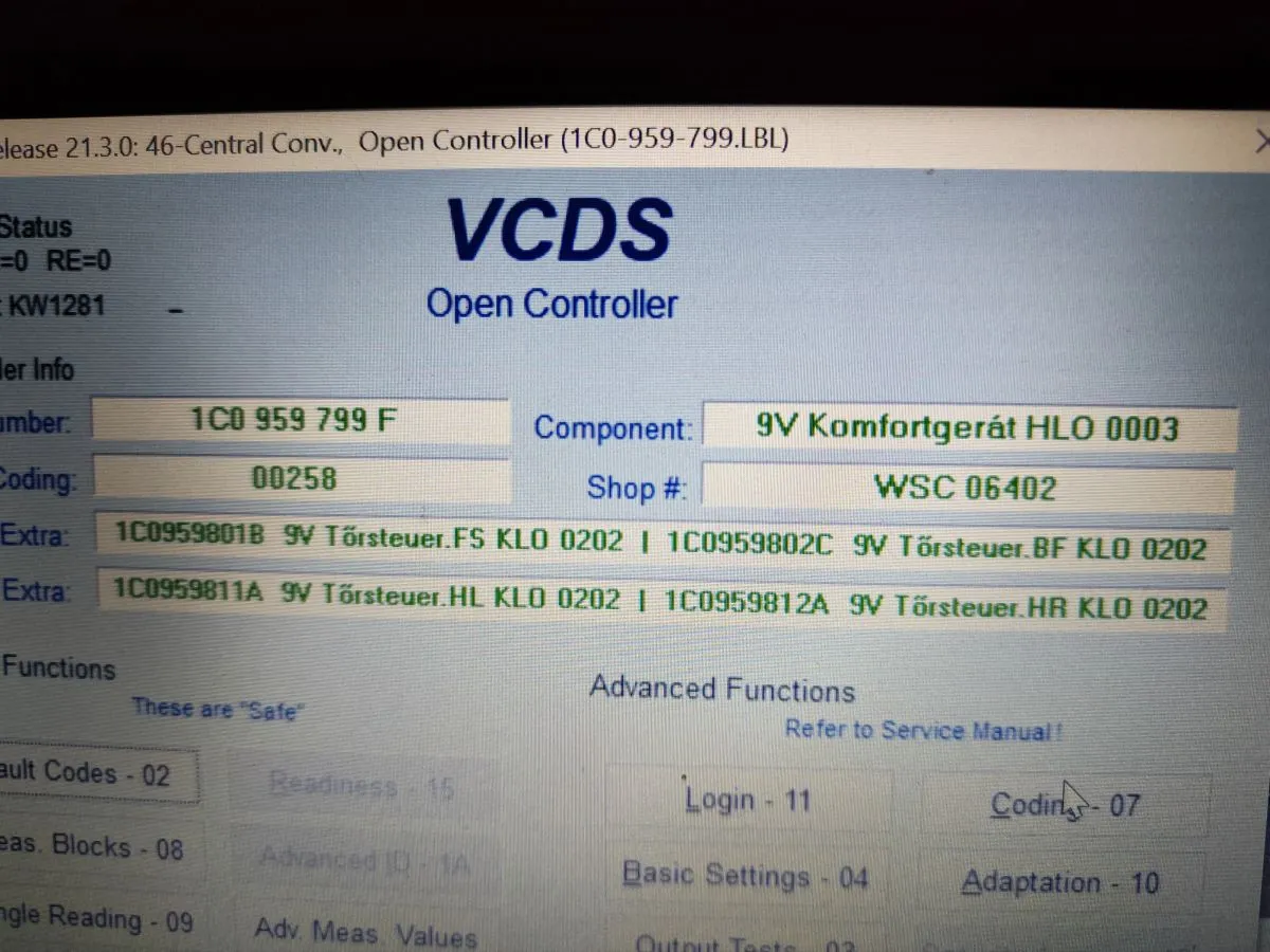 procedura programowania kluczyka VAG