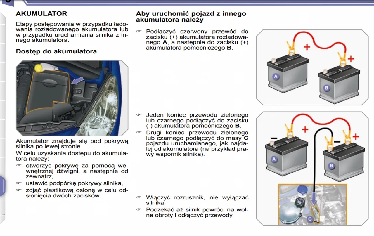 Podłączanie akumulatora samochodowego instrukcja