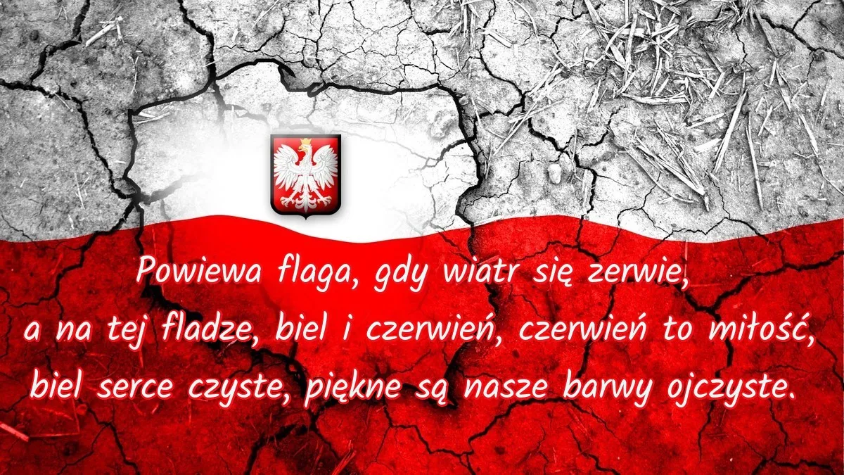 Zdjęcie Powiewa flaga wiersz - odkryj piękno patriotyzmu w poezji Janczarskiego