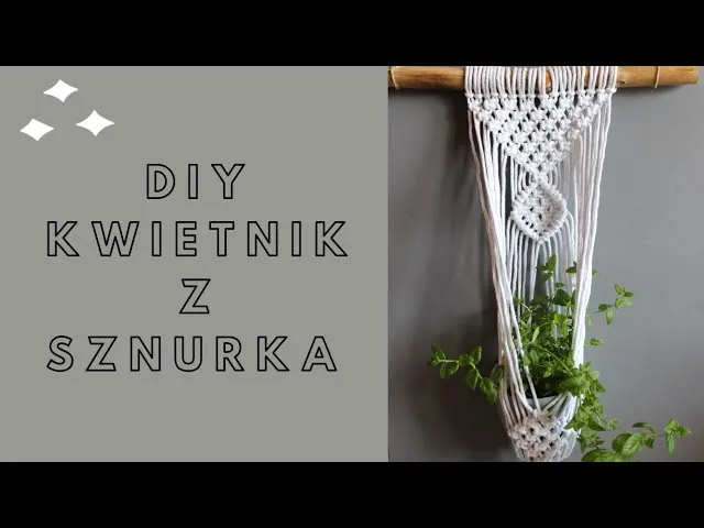Zdjęcie Jak zrobić kwietnik ze sznurka: prosty tutorial krok po kroku