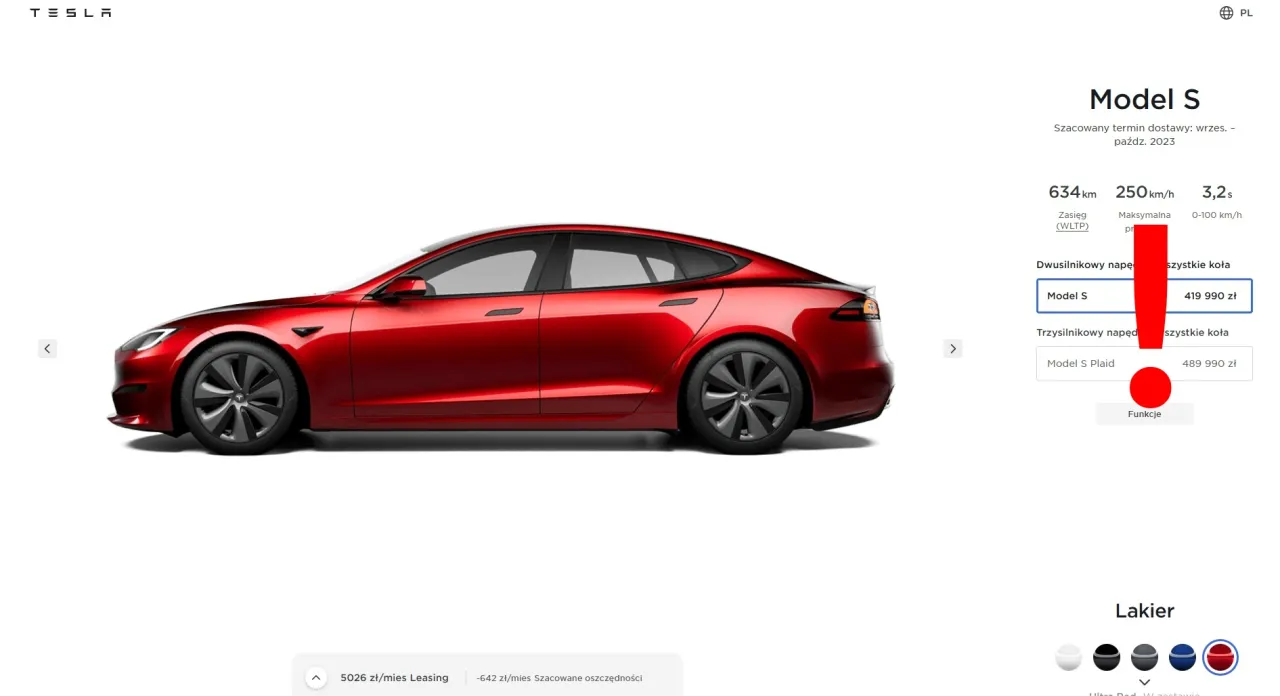 Zdjęcie Ile kosztuje Tesla S? Sprawdź ceny i ukryte koszty zakupu