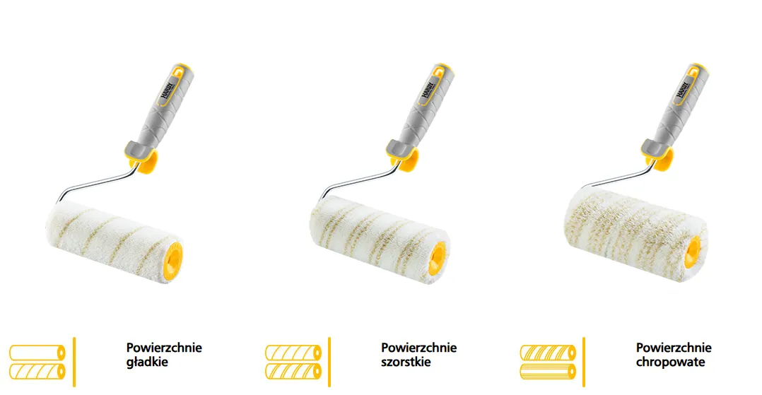 rodzaje wałków malarskich, pędzle malarskie, farby akrylowe lateksowe ceramiczne